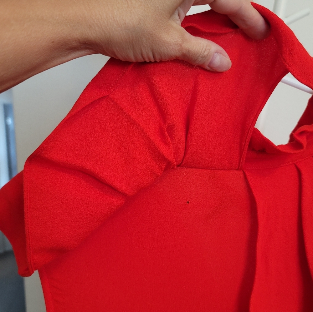 Maje Rutta Ruffled Crepe Mini Dress - Picture 10 of 15